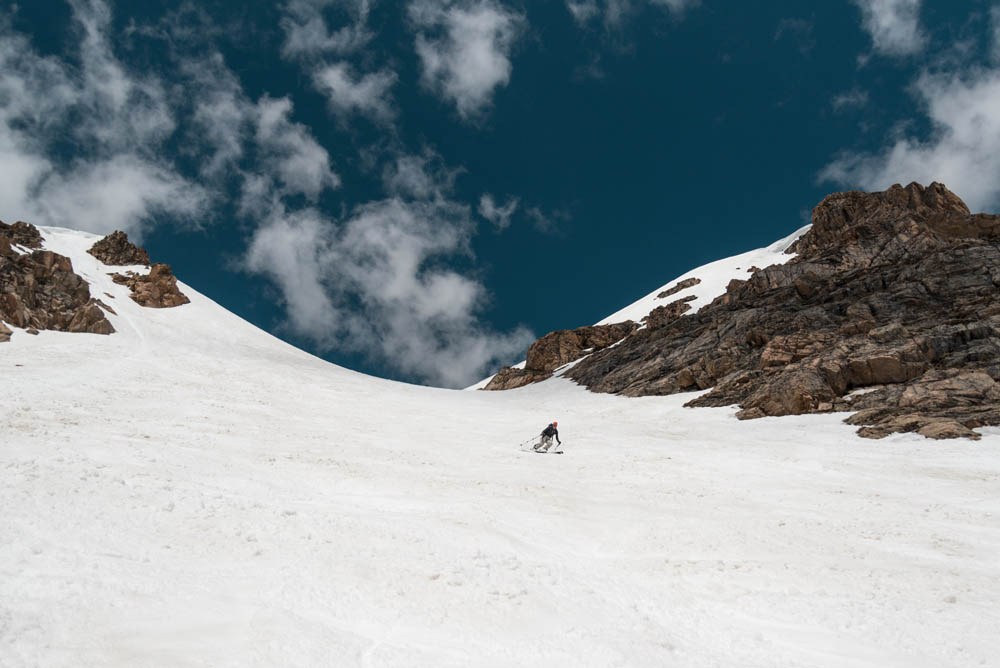 Lindsey skiing Gardner Headwall