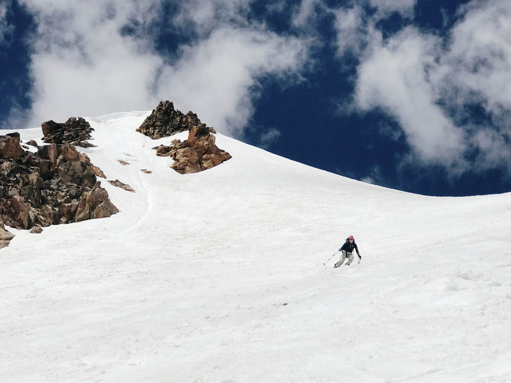 Lindsey skiing Gardner Headwall