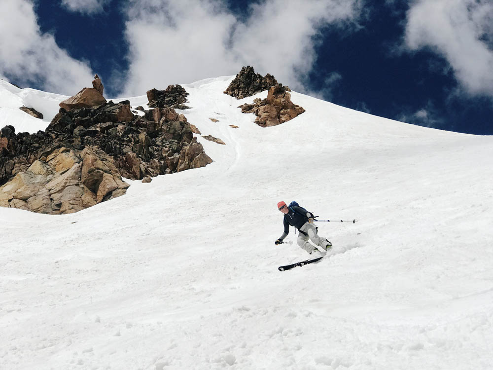 Lindsey skiing Gardner Headwall