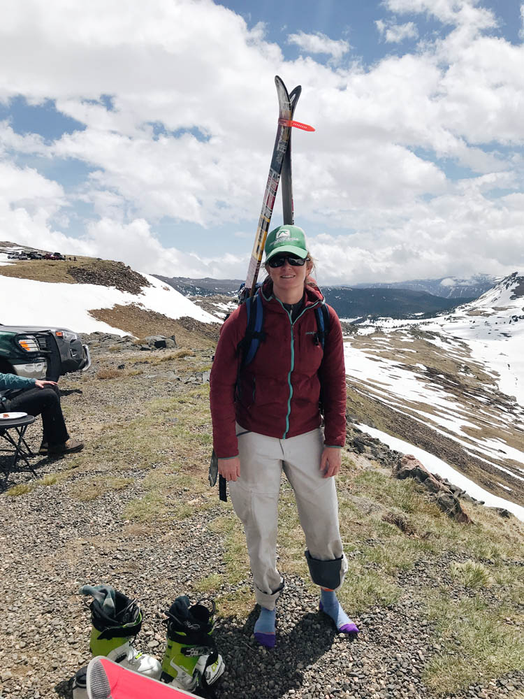 Lindsey on Beartooth Pass in June