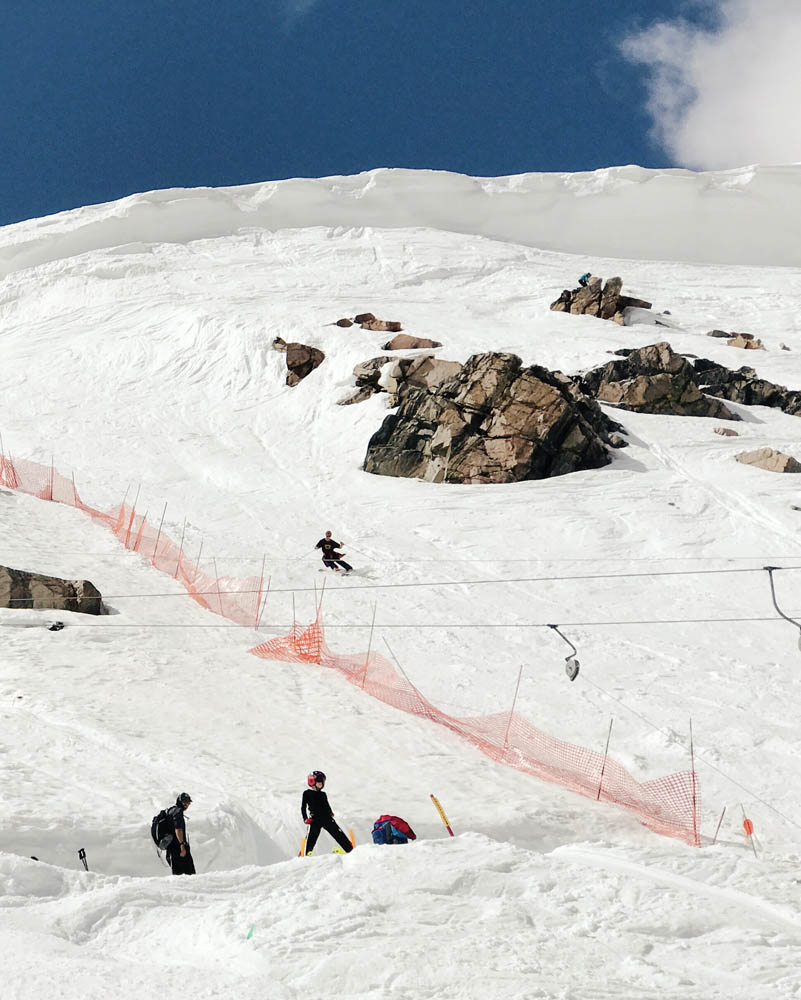 Max ripping down Chute 2 at Beartooth Basin