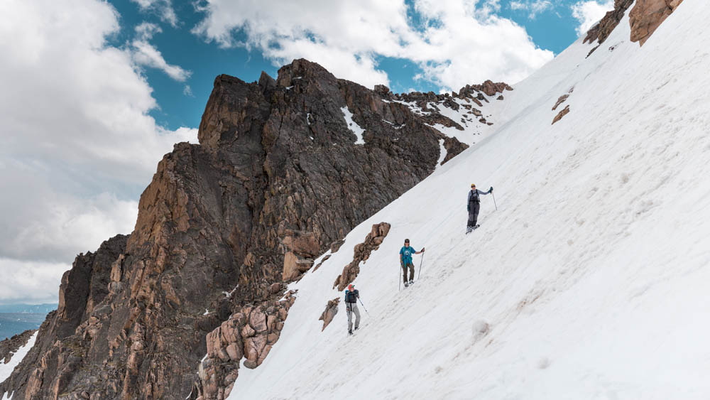 Lindsey, Steph and Linda on Gardner Headwall