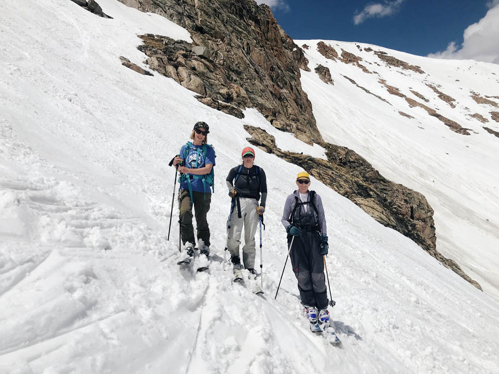 Steph, Lindsey and Linda on Gardner Headwall