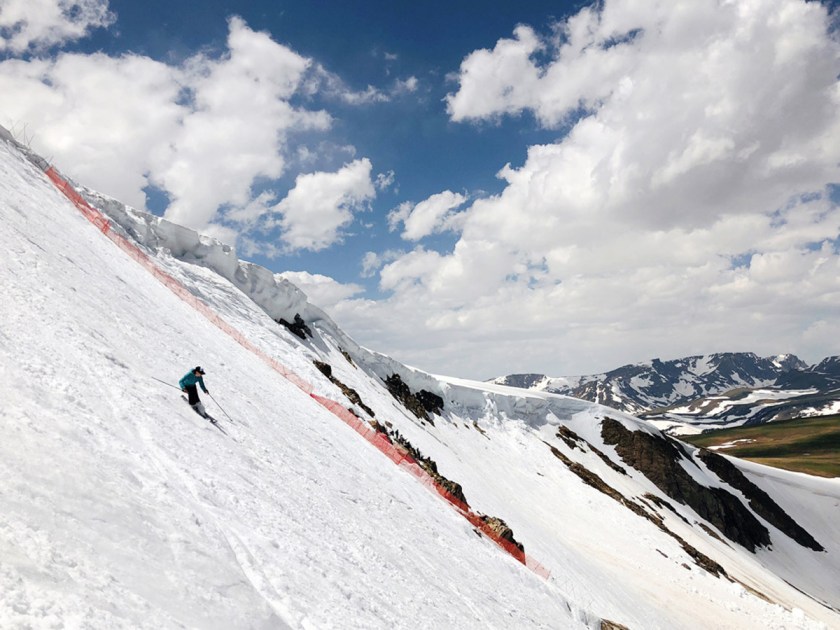 skiing at Beartooth Basin