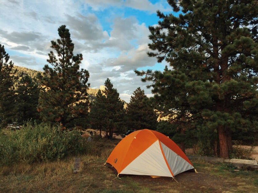 Camping in Estes Park, Colorado