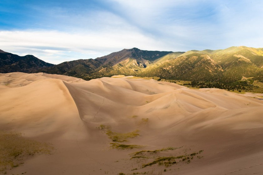 Great Sand Dunes framed by the Sangre de Cristo Mountains