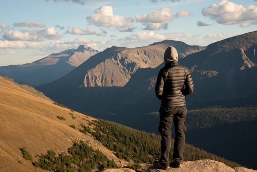 Admiring the view in Rocky Mountain National Park, Colorado