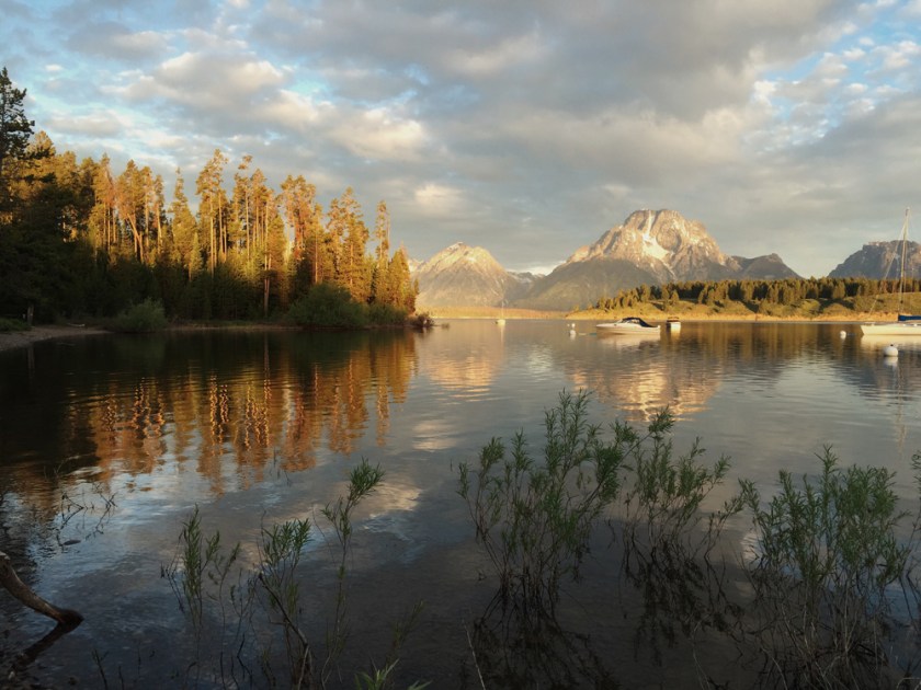 sunrise on Jackson Lake, Grand Teton National Park