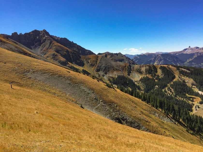 the view from the See Forever Trail at Telluride in autumn