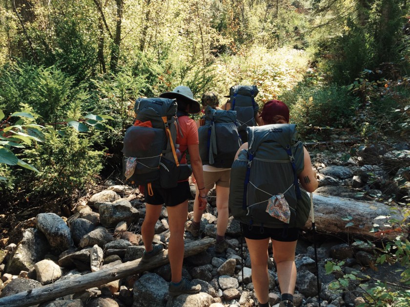 backpacking women