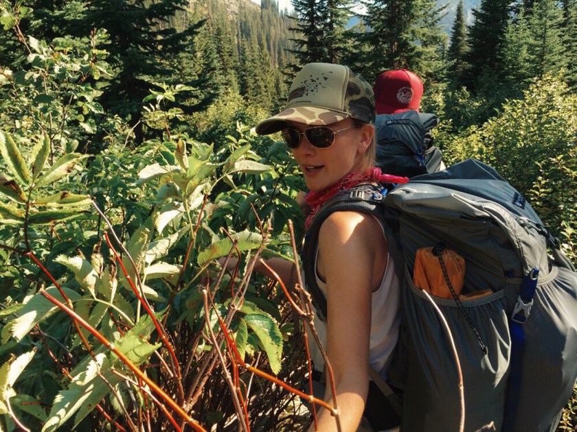 group of women bushwhacking